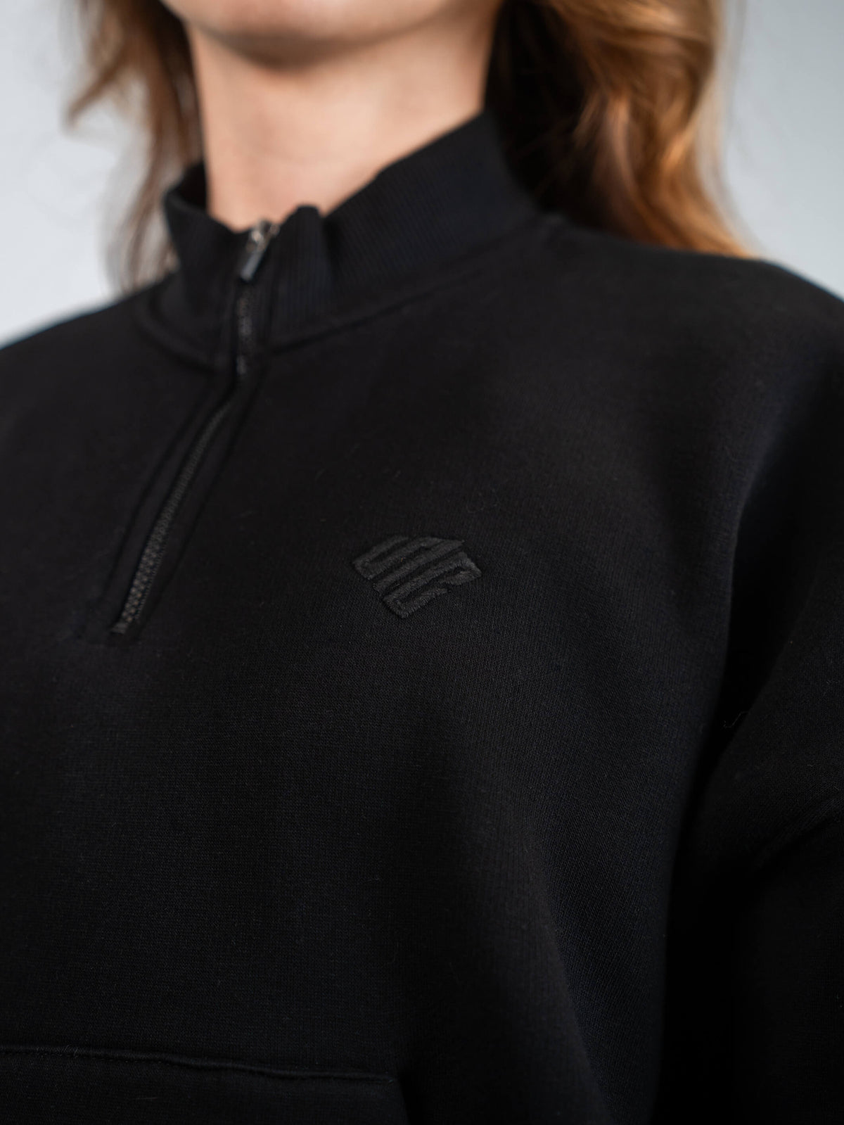 SUPRCRAFT Quarter Zip Sweater Black