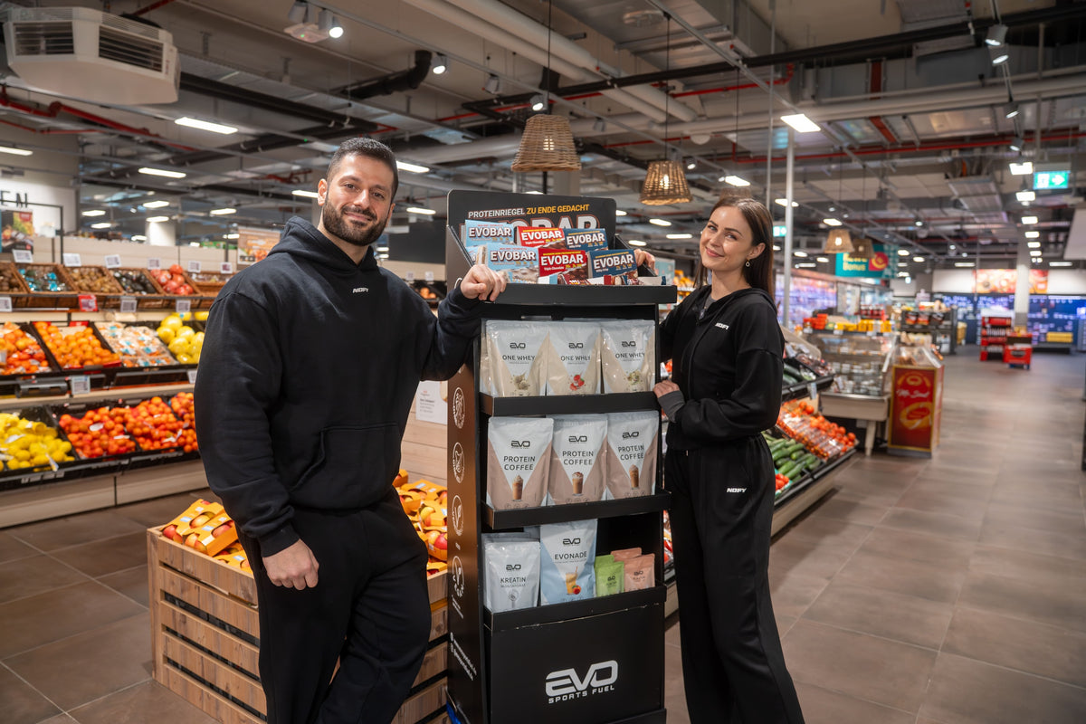 EVO SPORTS FUEL jetzt deutschlandweit bei REWE und Kaufland erhältlich