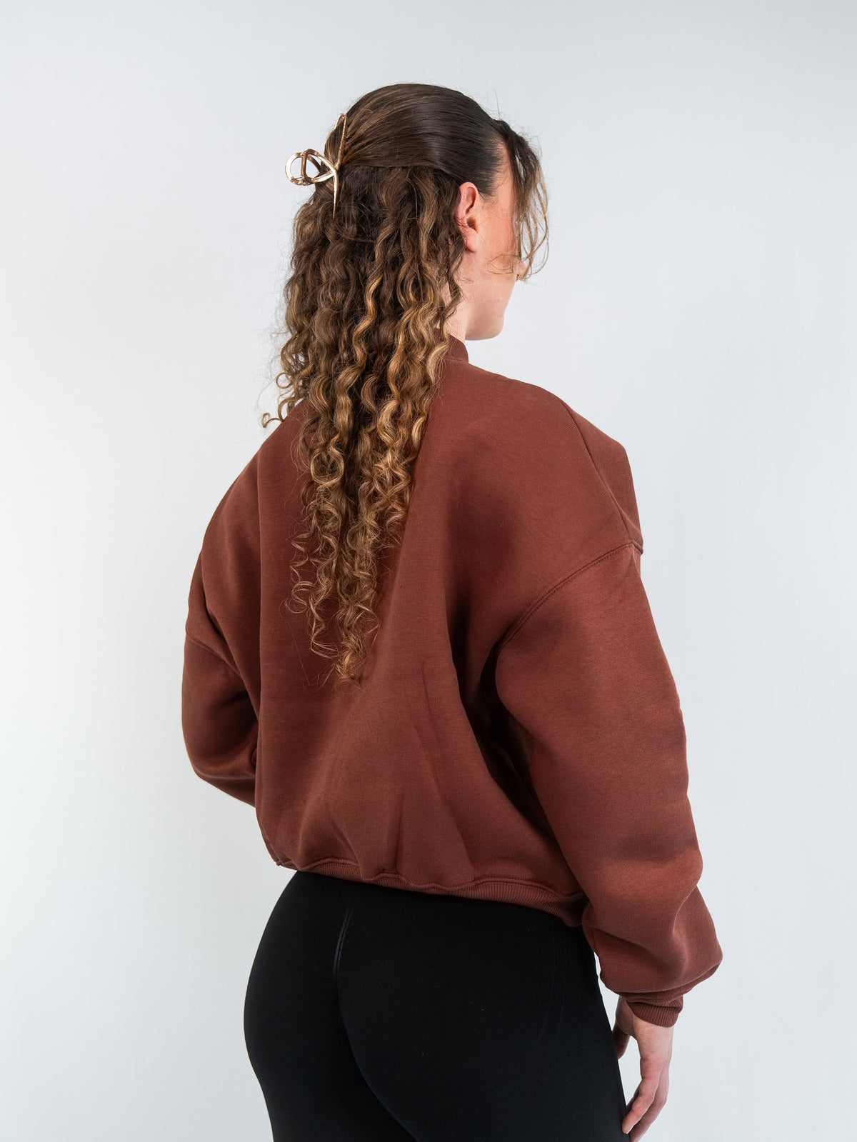 SUPRCRAFT Quarter Zip Sweater Rusty Brown